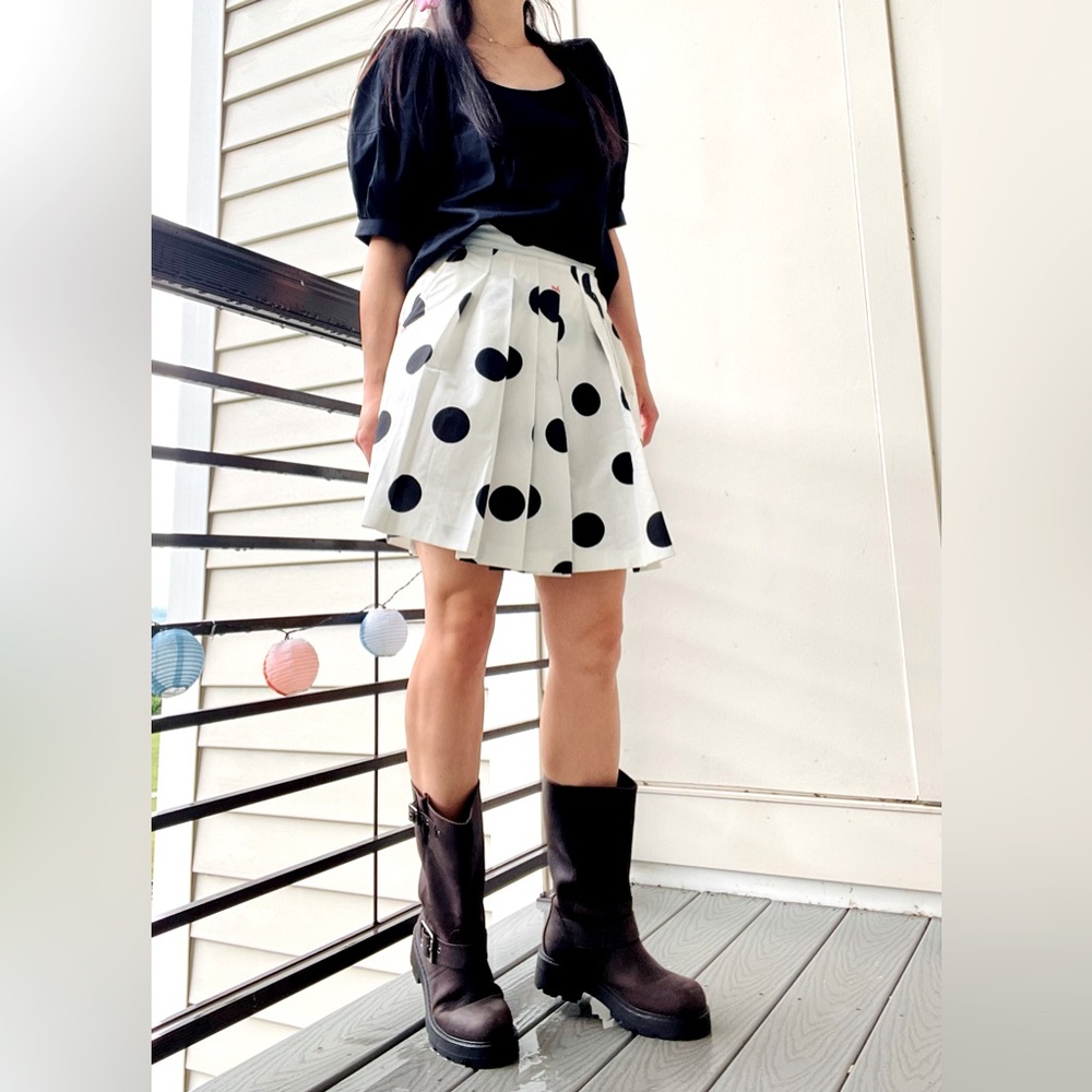 MSGM Polka Dot Pleated Skort
